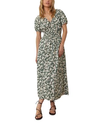 knee length dresses for ladies Lexi Rib Poplin Midi Dress – Marine Layer main image 0