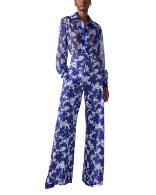 Floral Print Silk Blouse