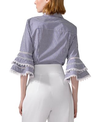 Tiered Ruffled Sleeve Blouse
