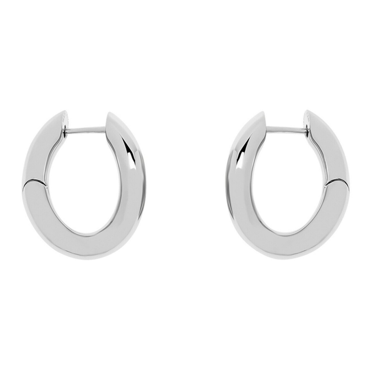 Balenciaga Loop Xs Earrings in Silver
