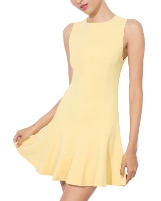 Alice and Olivia - Isa Sleeveless Seamed Flare Mini Dress