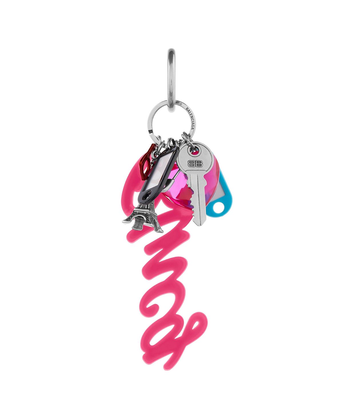 Balenciaga Charm Keychain Hourglass Soft Big Souvenirs