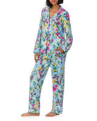 Printed Knit Long Sleeve Pajama Set