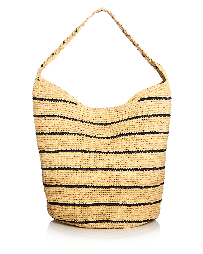 Mar Y Sol Augusta Tote In Natural/navy Stripe