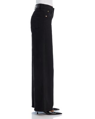 Sagit High Rise Wide Leg Jeans in Black