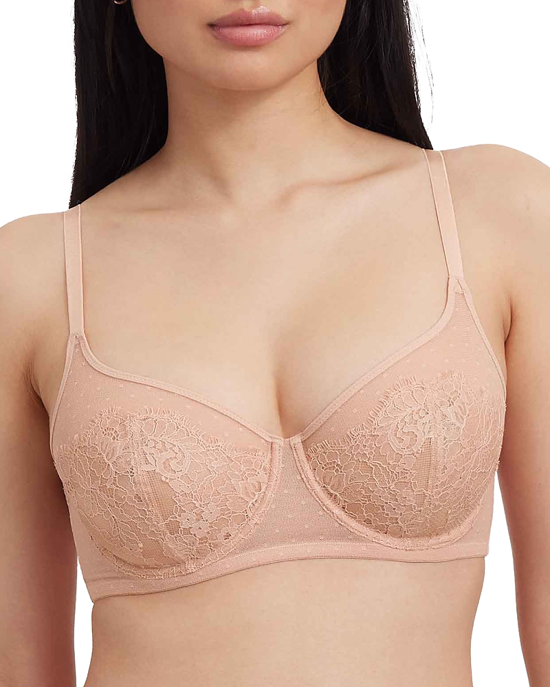 Skarlett Blue Amour Full Coverage Unlined Back Smoothing Bra In Pink