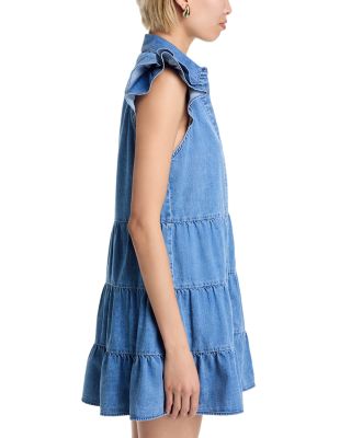 Alice+Olivia■Jem Denim Tiered Mini Dress■ドレス Alice and Olivia Alice and Oliva Jem Denim Tiered Mini Dress
