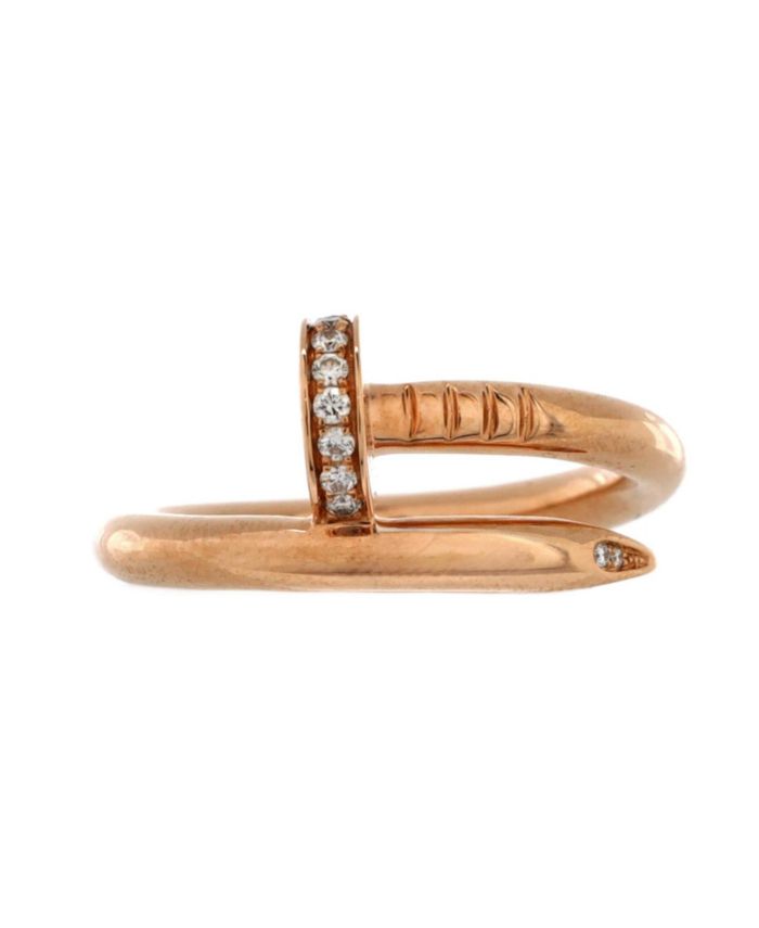 Juste un Clou Ring 18K Rose Gold and Diamonds