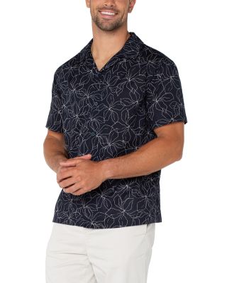 Liverpool Los Angeles - Short Sleeve Button Up Camp Shirt