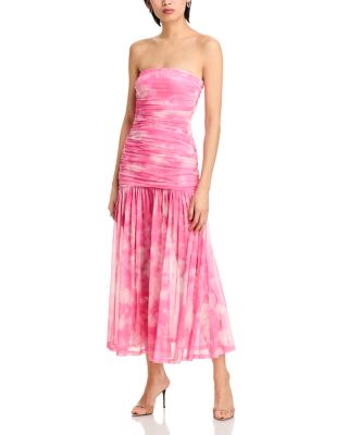 Bardot - Solana Printed Mesh Maxi Dress