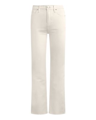 Remi High Rise Straight Ankle Jeans in Ecru