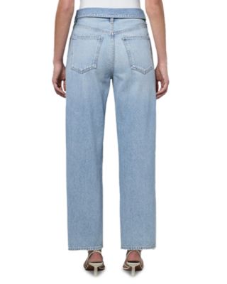 Echo Tapered Foldover Jeans in Syllable