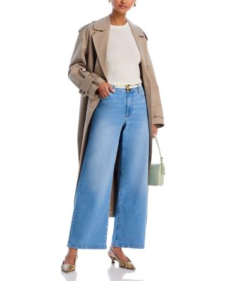 Le Slim High Rise Palazzo Jeans in Honeymoon