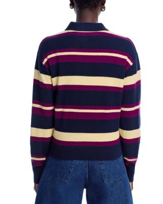 Cashmere Collegiate Striped Polo