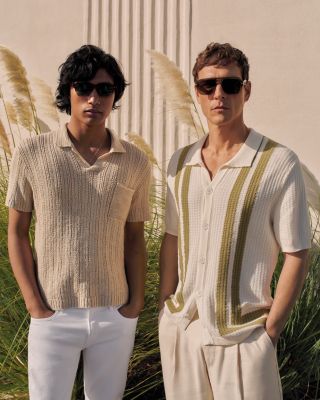 John Varvatos Odin Linen Sweater Polo | Bloomingdale's