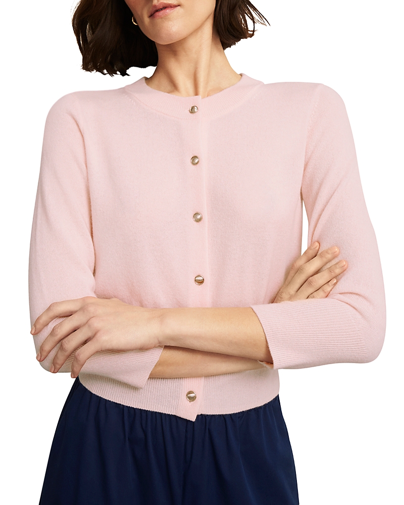 Hobbs London Tresco Cardigan In Pale Pink