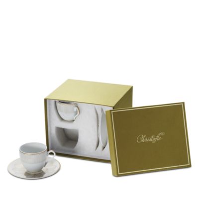 Malmaison Imp&eacute;riale Gold Espresso Cups and Saucers, Service for 2