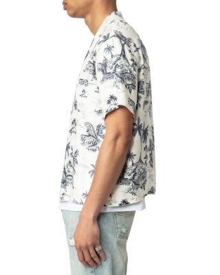 Tropical Palm Regular Fit Camp Shirt