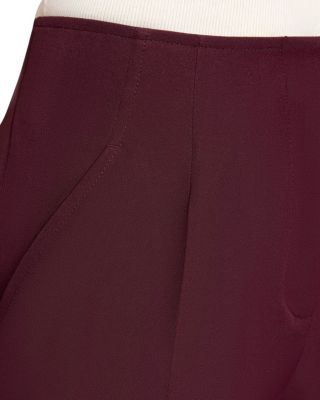 Della Staight Leg Pants with Slanted Pockets in Fluid Techno Crepe