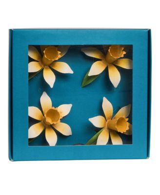 Meadow Walk Daffodil Napkin Rings, Set of 4
