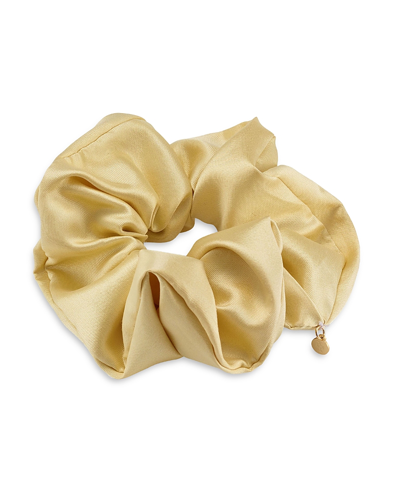 Lelet Ny Amy Silk & Wool Oversized Scrunchie In Butter Yellow