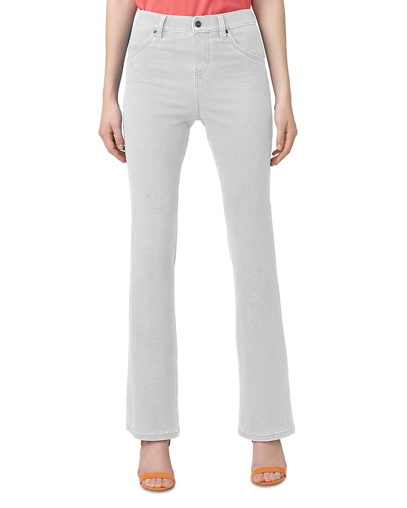 Hue Ultra Soft High Rise Denim Baby Bootcut Leggings In White