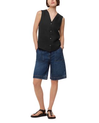 Laura Linen V Neck Vest