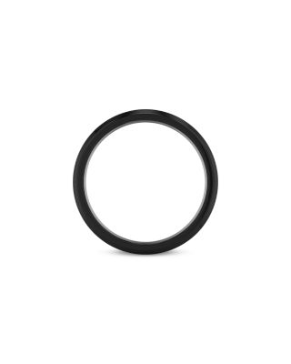 Men&#39;s Band in Yellow &amp; Black Tungsten