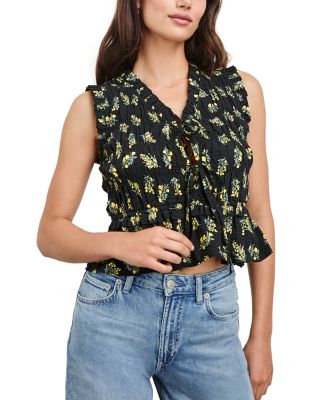 Martine Crinkled Cropped Top 