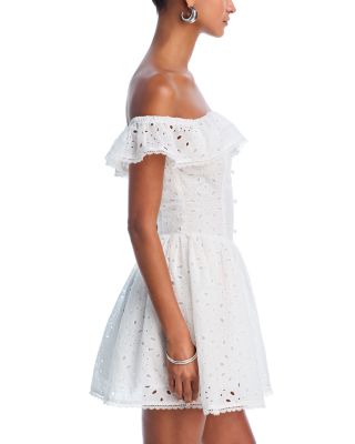Eyelet Mini Dress - Exclusive
