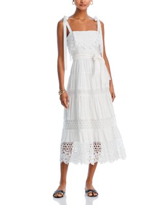 Lace Overlay Midi Dress - Exclusive