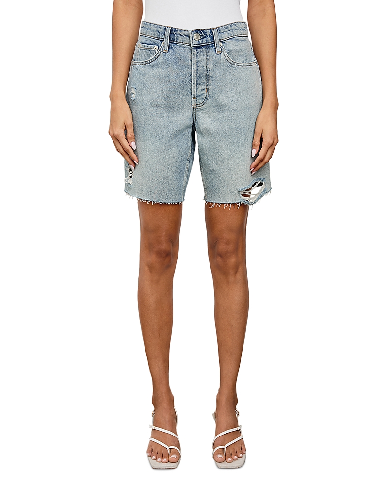 Rails Raiils The Beachwood High Rise Denim Shorts in Light Vintage Distress