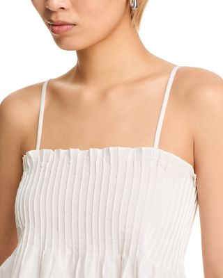 Asalia Poplin Pleated Top