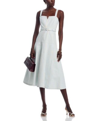 Tina Denim Gingham Dress