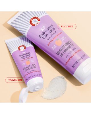 KP Bump Eraser Body Scrub with 10% AHA - Fresh Peach 8 oz.