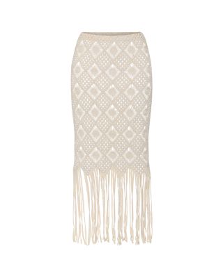 Majorie Diamond Crochet Cover Up Skirt
