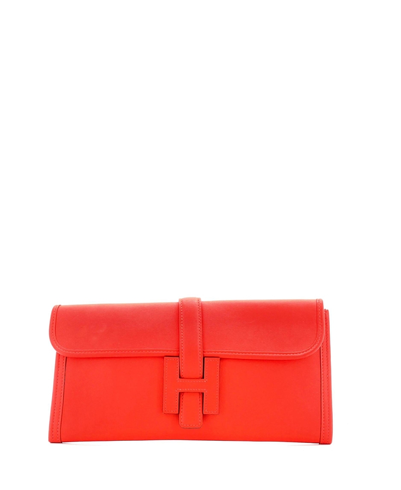 PRE-OWNED HERMES PRE-OWNED HERMES 29 JIGE ELAN CLUTCH SWIFT