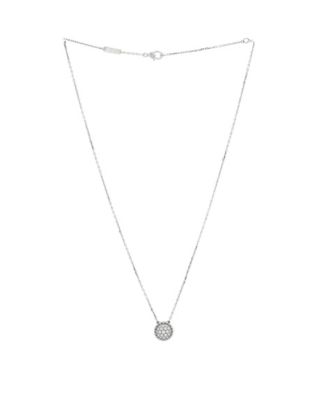  Perlee Pendant Necklace 18K White Gold and Diamonds