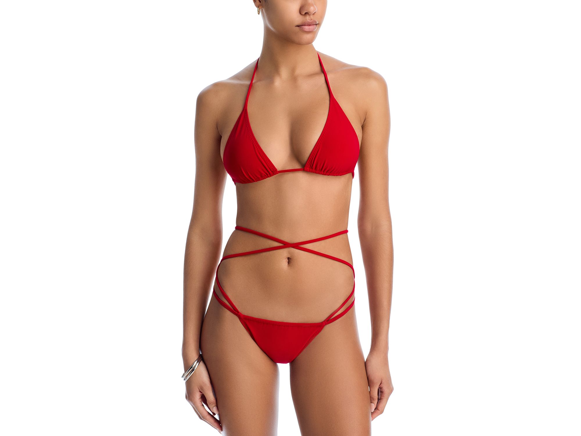 Criss Cross Bikini Top & Bottom Set - Image 1