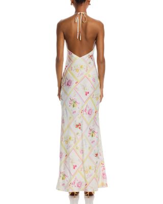 Brynthe Floral Halterneck Maxi Dress