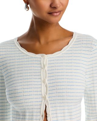 Media Scoop Neck Cardigan Sweater