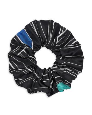 Sandro - Striped Silk Scrunchie