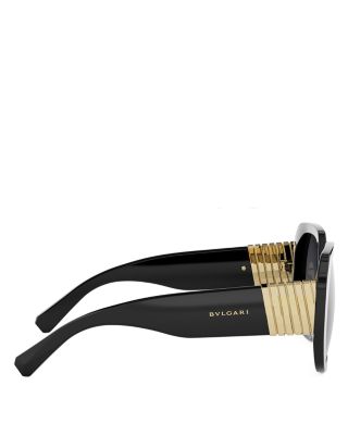 Tubogas Black Geometric Sunglasses, 54mm