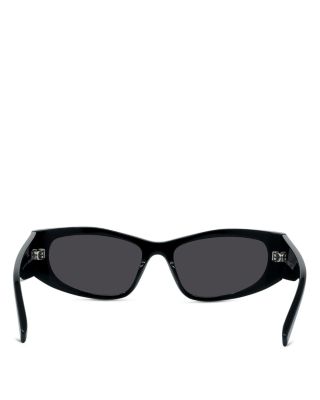 GV Day Black Geometric Sunglasses, 56mm