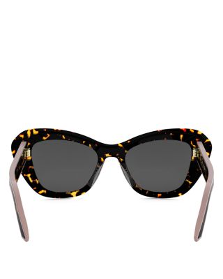 DiorPacific B3U Havana Butterfly Sunglasses, 52mm