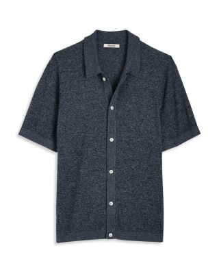 Marled Cotton Short Sleeve Shirt