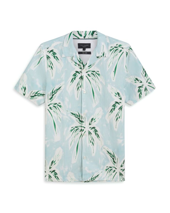 Boche Relaxed Fit Tropical Palm Tree Shirt