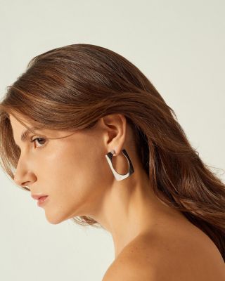  Aldaba Slim Hoop Earrings