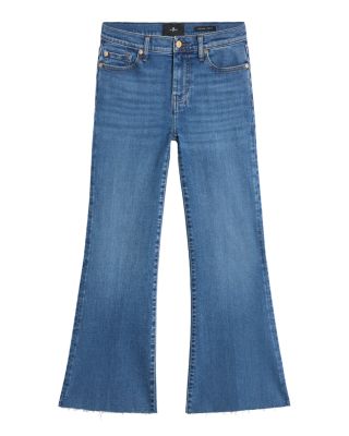 Dojo Mid Rise Cropped Flare Jeans in Yuma