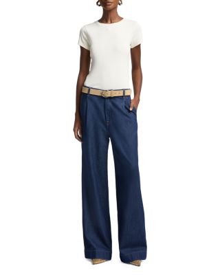 High Rise Wide Leg Pants in Halona